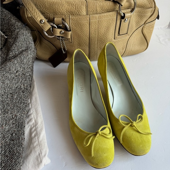 PRIORI Lime Green Suede Kitten Heels - Picture 4 of 15